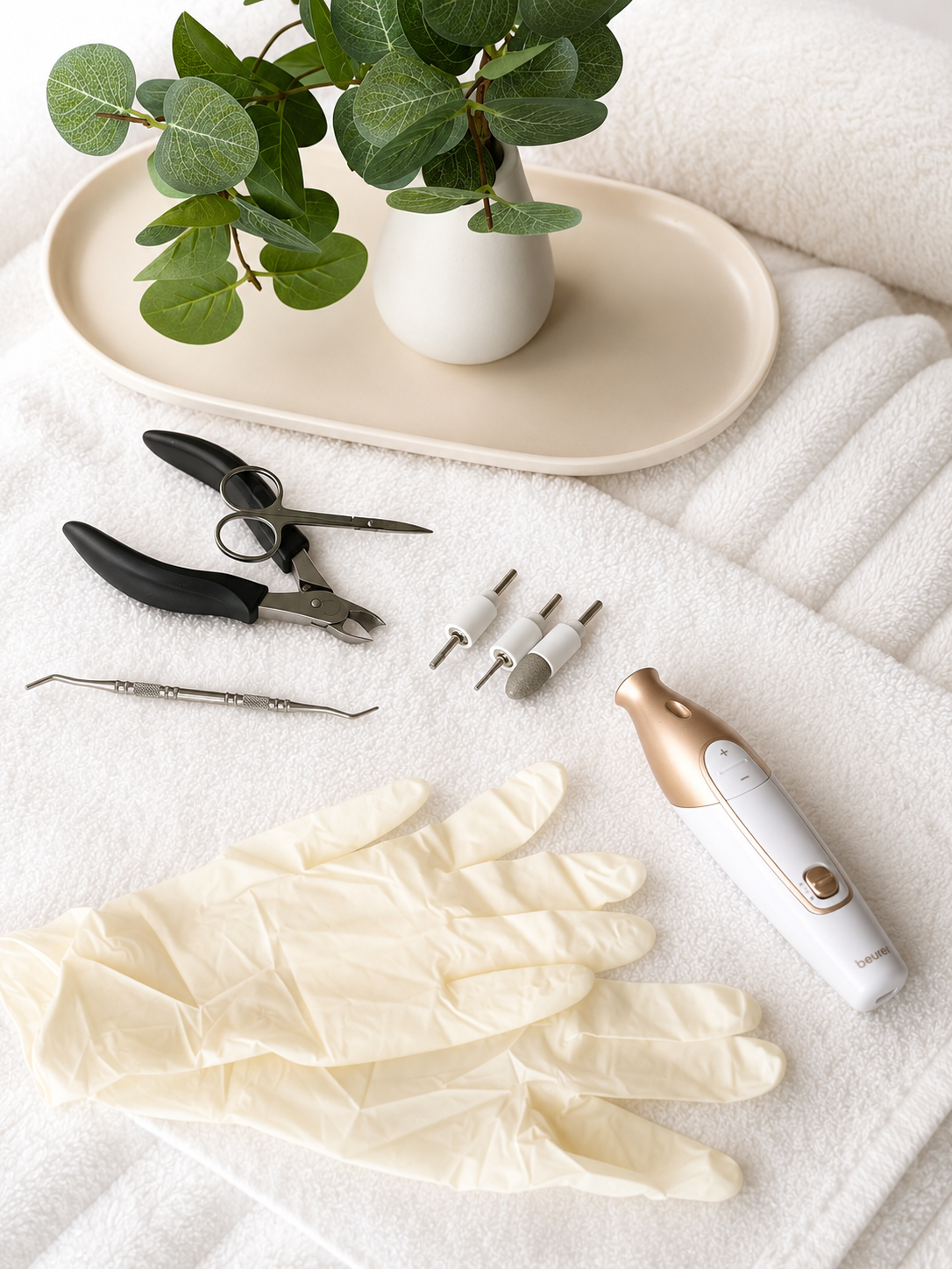 Hygienische Fußpflege-Utensilien